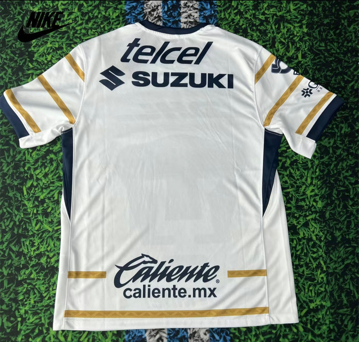 NIKE 24-25 Mexico Pumas Home White Short Sleeve Top Retro Soccer Jerseys LIGA MX