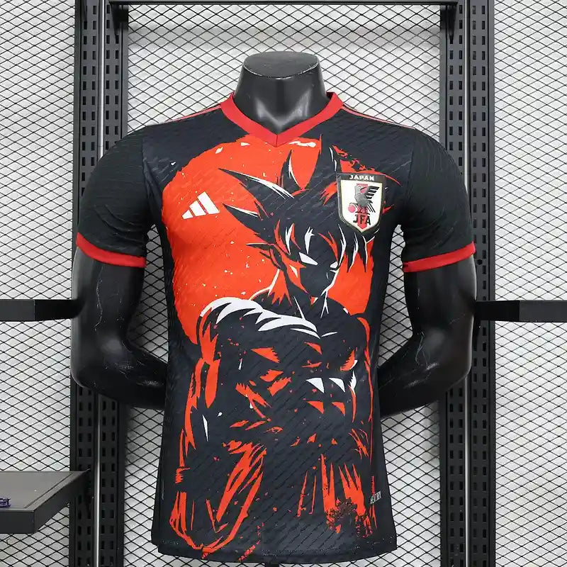 2024 Player Version Japan Dragon Ball Red Special Soccer Goku Jersey