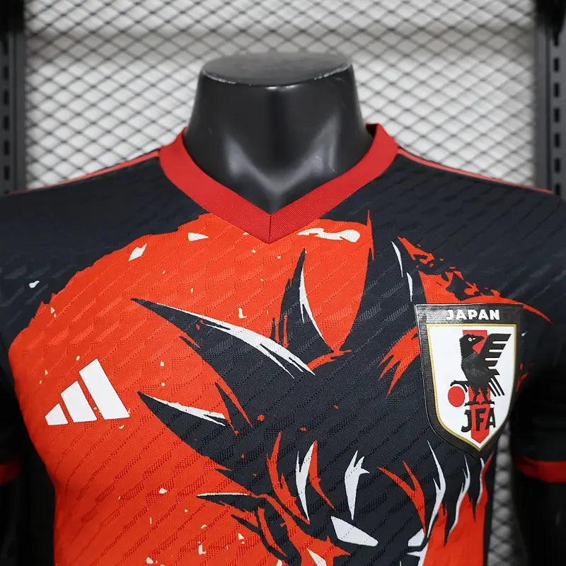 2024 Player Version Japan Dragon Ball Red Special Soccer Goku Jersey