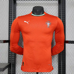 2025 Players Portugal Long Sleeve Soccer Jersey Home