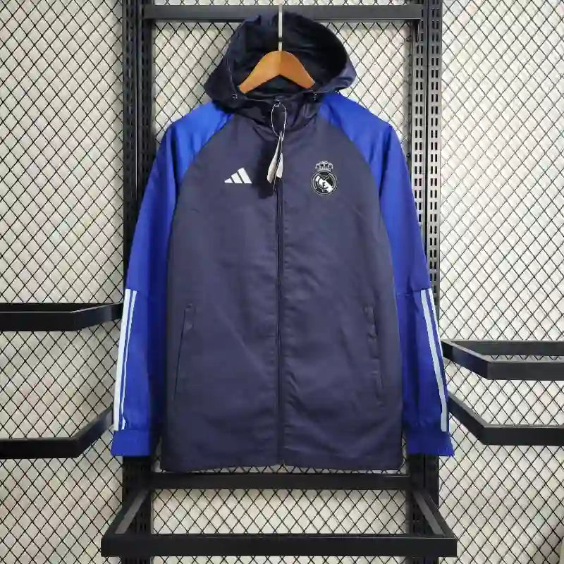 23-24 Windbreaker Real Madrid Purple and Blue Colorway