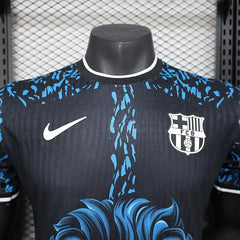 24/25 Player Version Barcelona Blue and Black Special Soccer Jersey