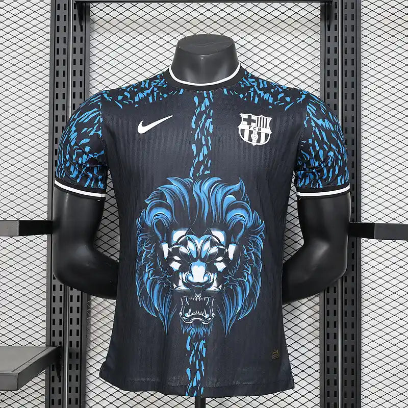 24/25 Player Version Barcelona Blue and Black Special Soccer Jersey