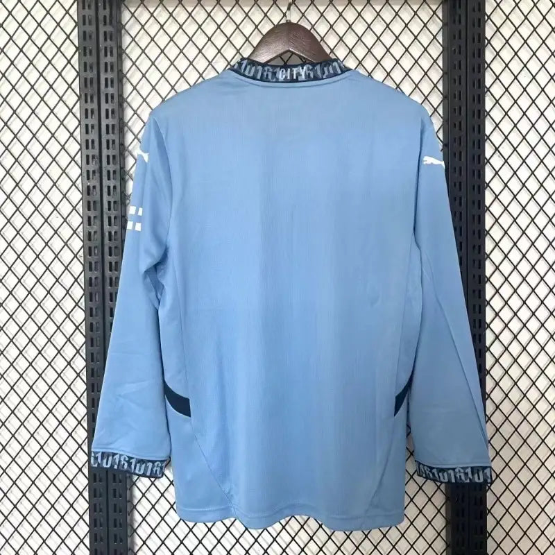 24/25 Manchester City Long Sleeve Soccer Jersey Home