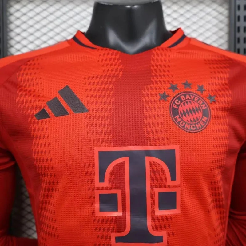 24/25 Player Bayern Munich Long Sleeve Soccer Jersey Home