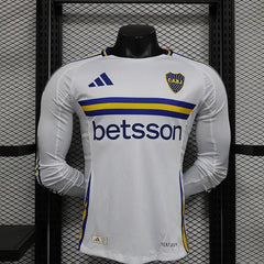 24/25 Player Boca Juniors Long Sleeve Soccer Jersey Away