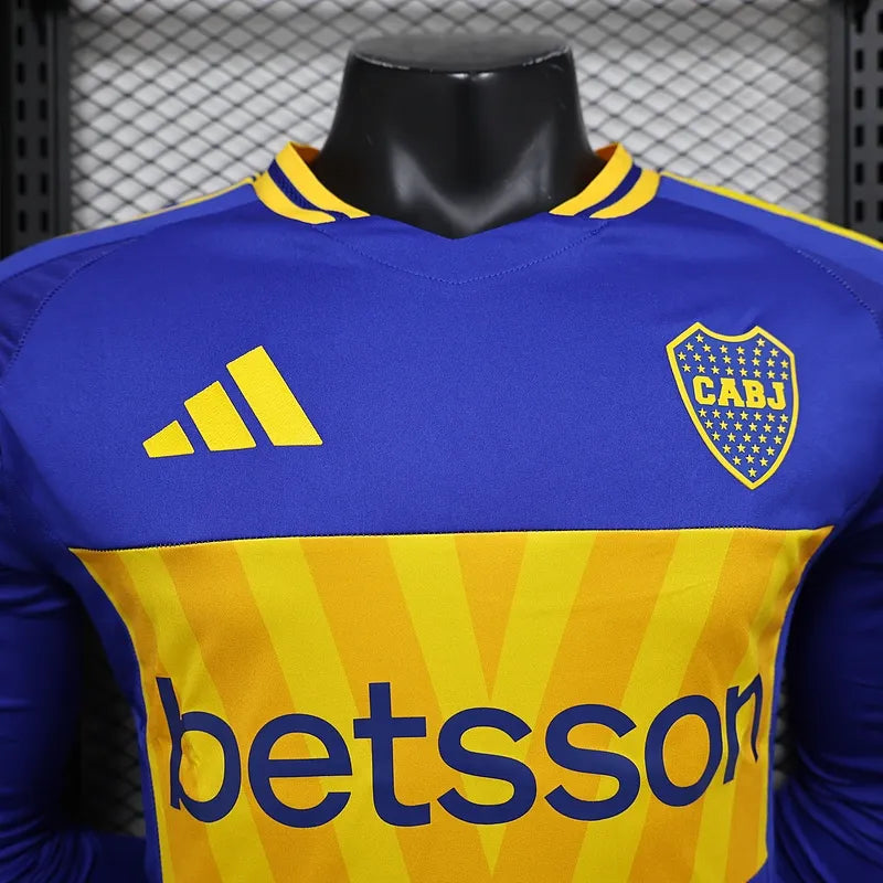 24/25 Player Boca Juniors Long Sleeve Soccer Jersey Home