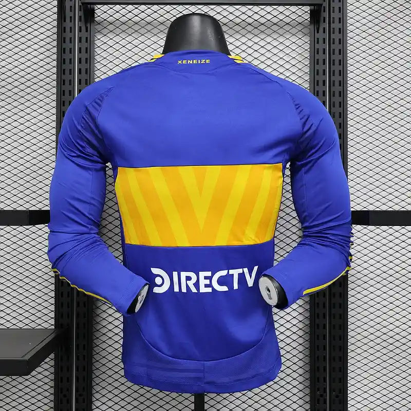 24/25 Player Boca Juniors Long Sleeve Soccer Jersey Home