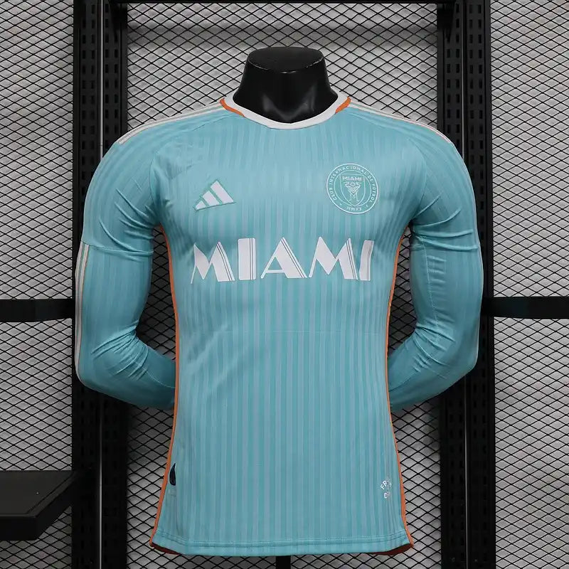 24/25 Player Inter Miami Long Sleeve Soccer Jersey Second Away