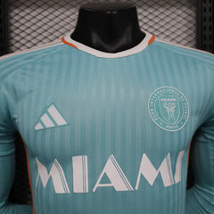 24/25 Player Inter Miami Long Sleeve Soccer Jersey Second Away