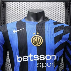 24/25 Player Inter Milan Long Sleeve Soccer Jersey Home