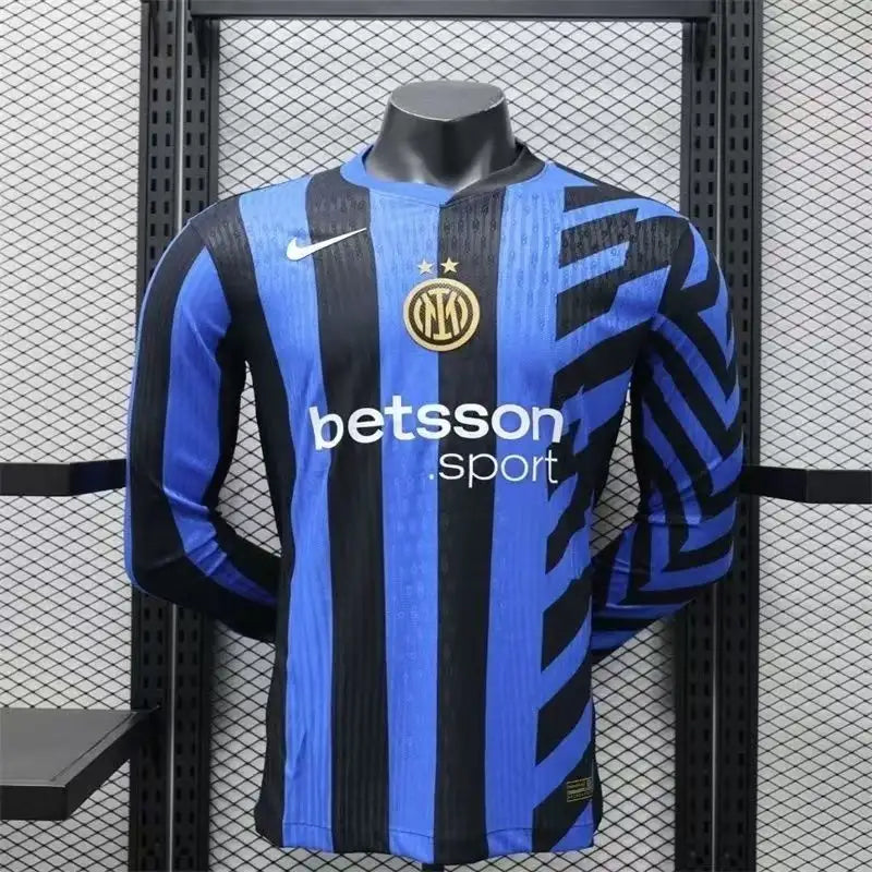 24/25 Player Inter Milan Long Sleeve Soccer Jersey Home