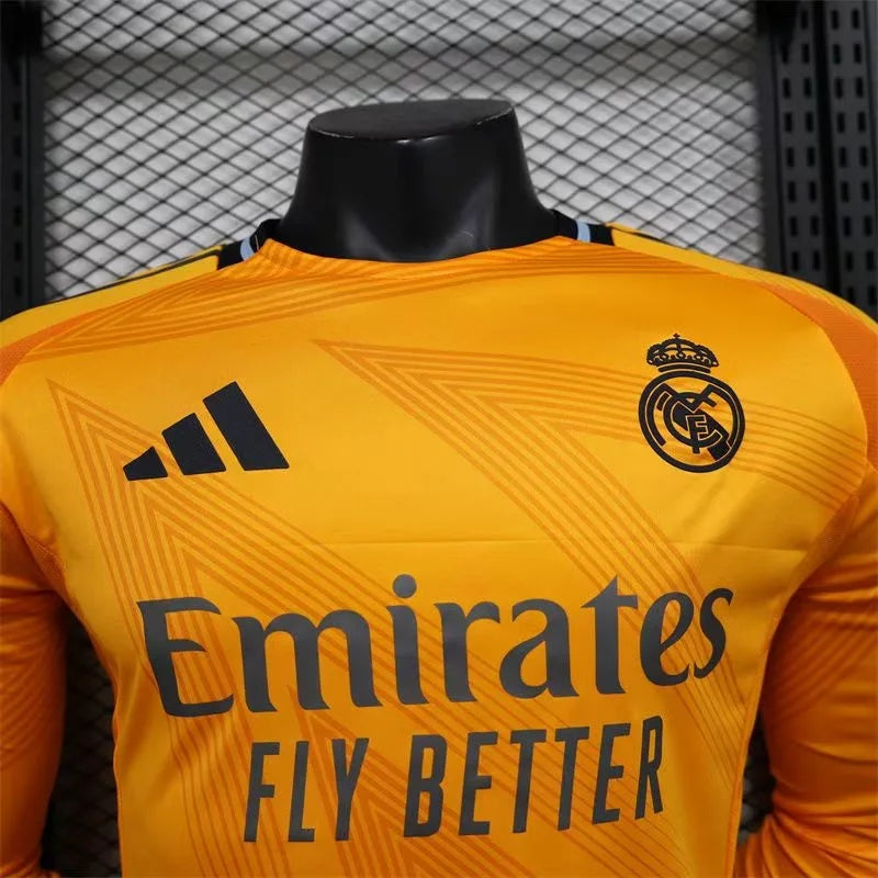 24/25 Player Real Madrid Long Sleeve Soccer Jersey Away