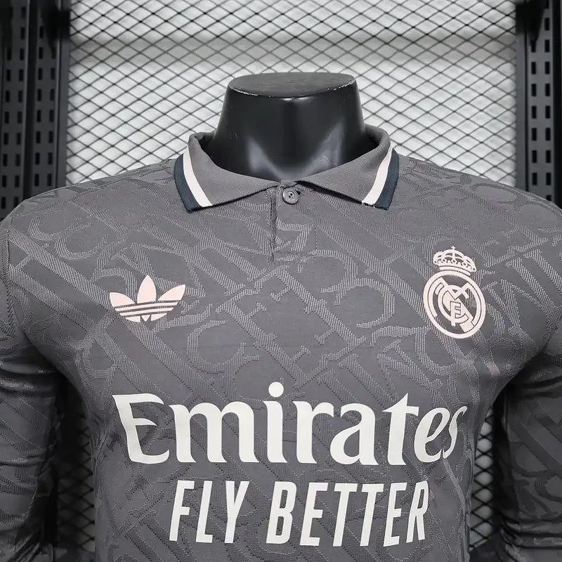 24/25 Player Real Madrid Long Sleeve Soccer Jersey Third Away