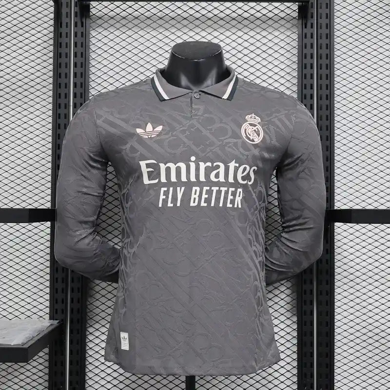 24/25 Player Real Madrid Long Sleeve Soccer Jersey Third Away