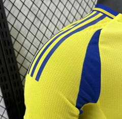 24/25 Players Al-Nassr FC Long Sleeve Soccer Jersey Home