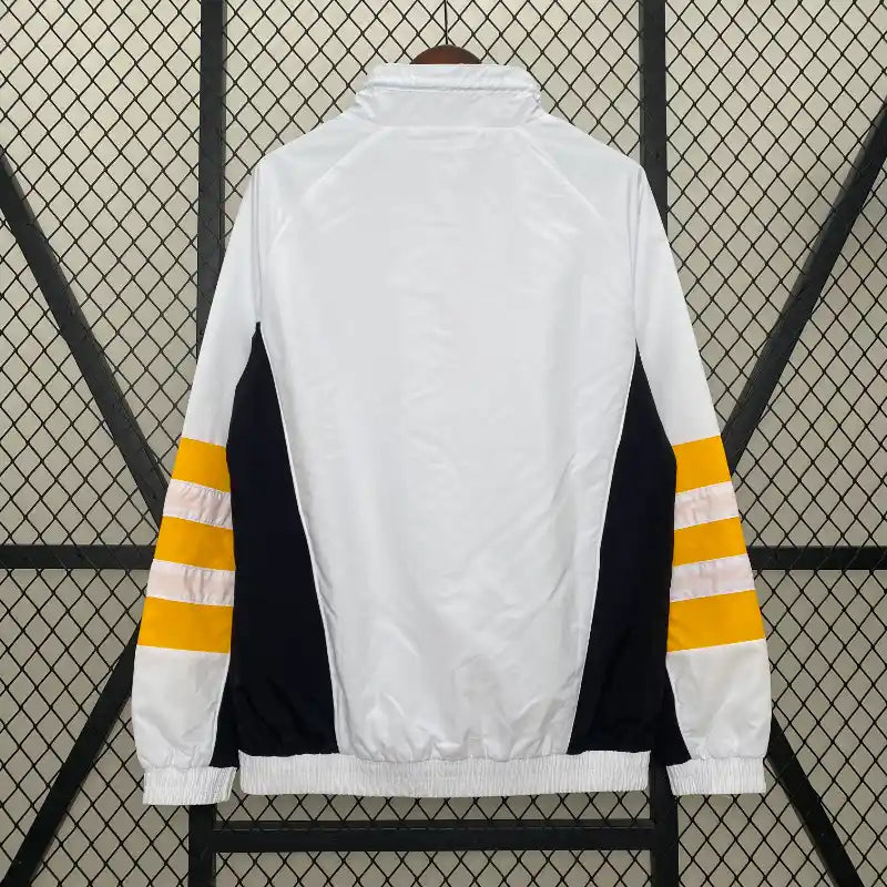 24/25 Real Madrid Windbreaker White and Chrome Yellow Colorway