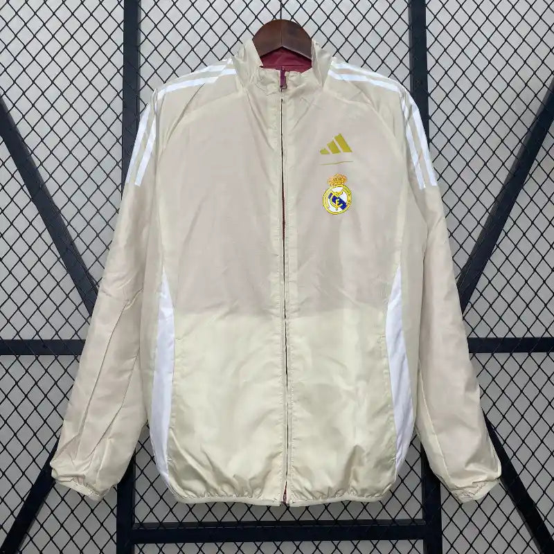 24/25 Real Madrid Windbreaker Bone colorway