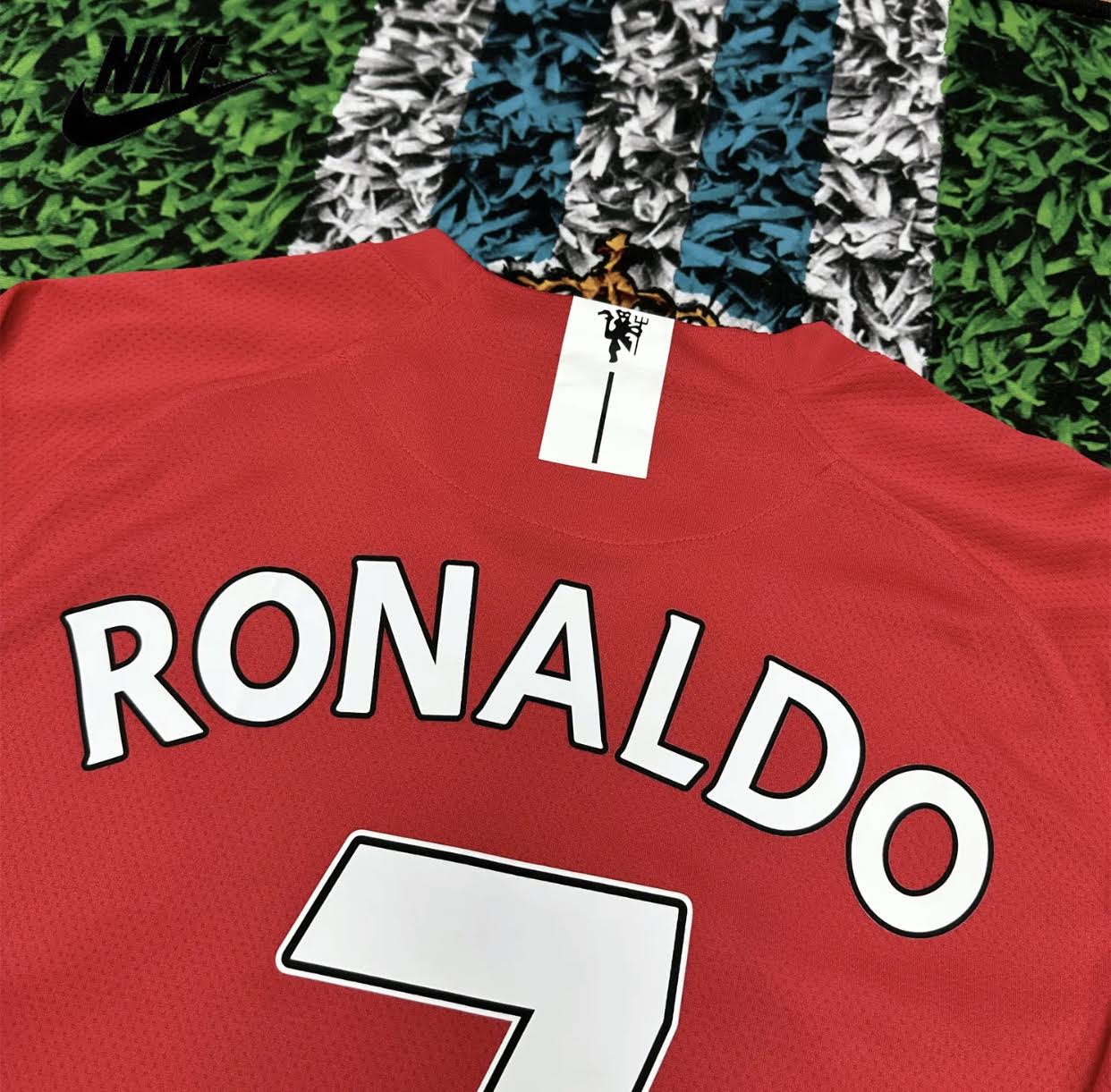 NIKE 07-08 Champions League Manchester United Retro Long Sleeve No.7 Christiano Ronaldo