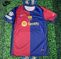 NIKE 24-25 Lamine Yamal Barcelona Red and Blue Short Sleeve Jersey 19 home Jersey