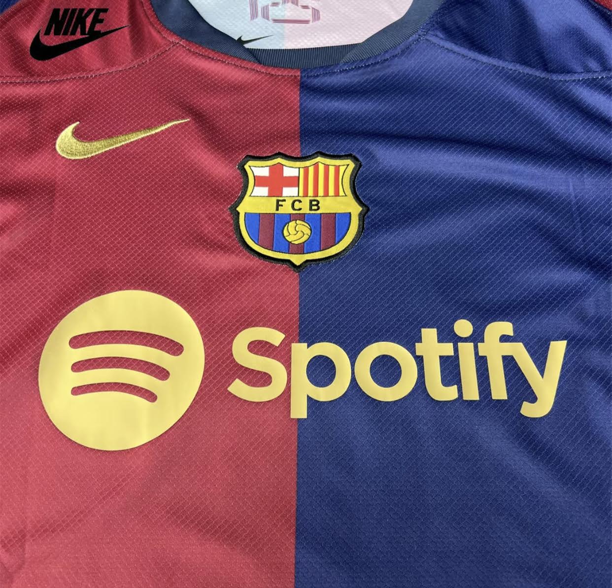 NIKE 24-25 Lamine Yamal Barcelona Red and Blue Short Sleeve Jersey 19 home Jersey