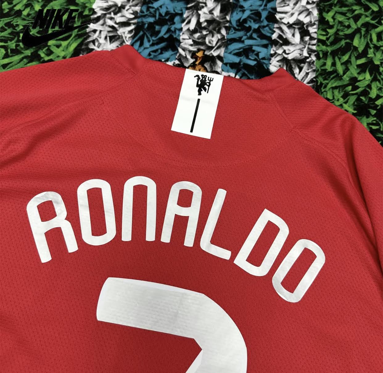 NIKE 08-09 Retro Manchester United Ronaldo Vintage Retro Jersey