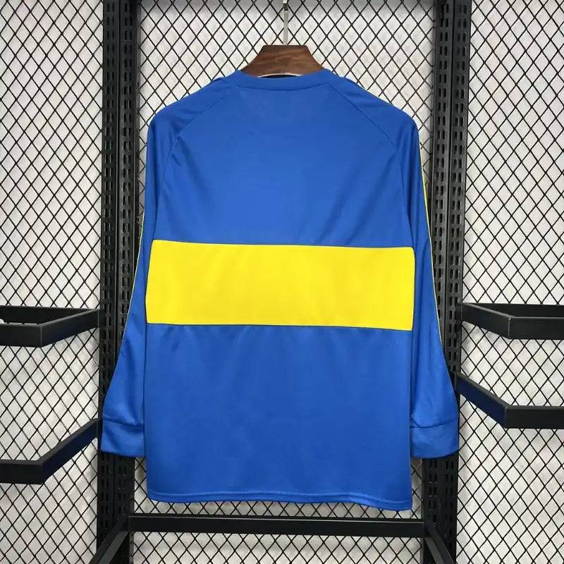 Retro 1981 Boca Juniors Long Sleeves Soccer Jersey Home