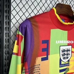 Retro 1996 England Goalkeeper Long Sleeve Soccer Jersey