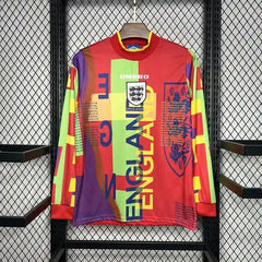 Retro 1996 England Goalkeeper Long Sleeve Soccer Jersey