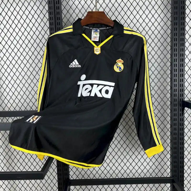 Retro 1998-99 Real Madrid Long Sleeve Soccer Jersey Away