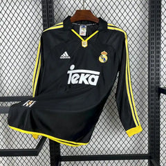 Retro 1998-99 Real Madrid Long Sleeve Soccer Jersey Away