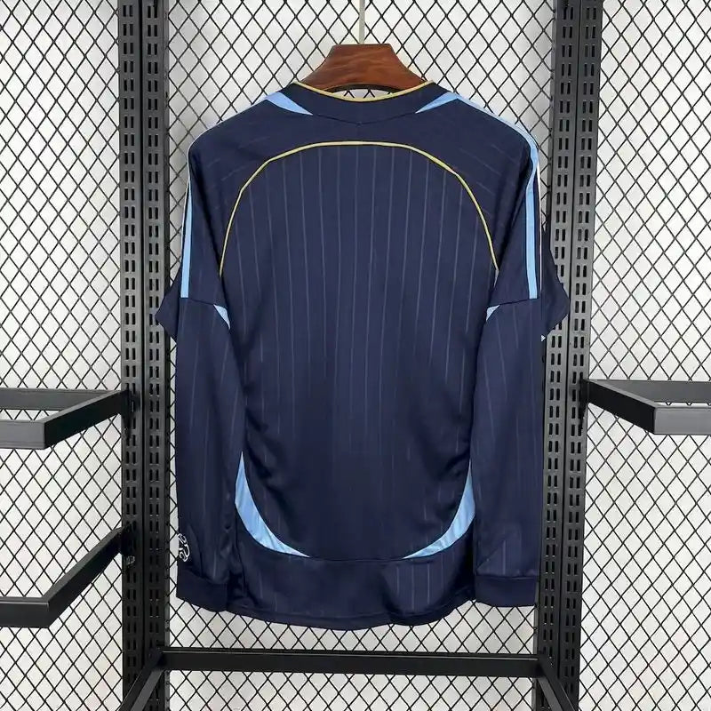 Retro 2006 Argentina Long Sleeve Soccer Jersey Away