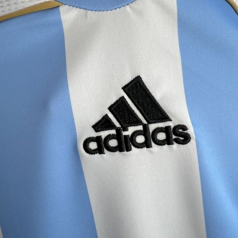 Retro 2006 Argentina Long Sleeve Soccer Jersey Home