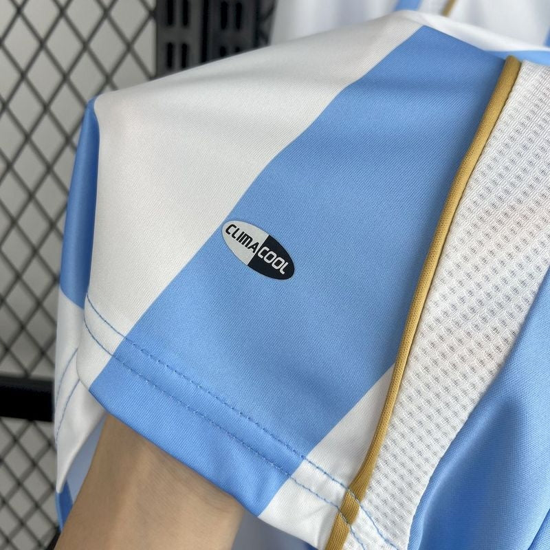 Retro 2006 Argentina Long Sleeve Soccer Jersey Home