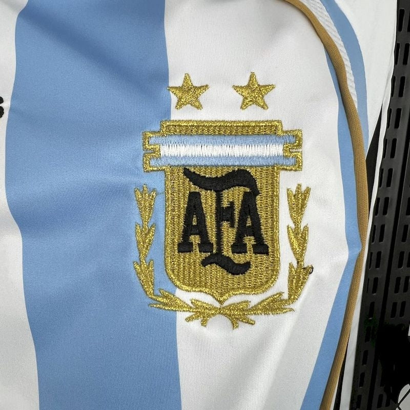 Retro 2006 Argentina Long Sleeve Soccer Jersey Home