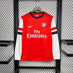 Retro 2012-13 Long Sleeve Arsenal Soccer Jersey Home